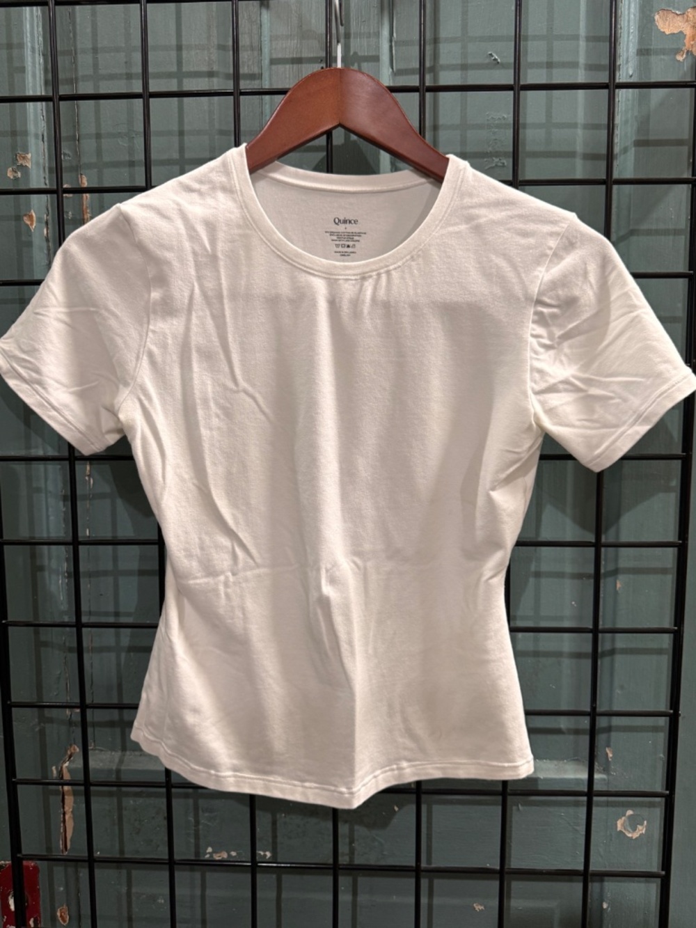 Quince Womens Cotton Fitted Jersey White Tee